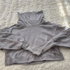 FP Movement by Free People Gray Cowl Neck Sweater